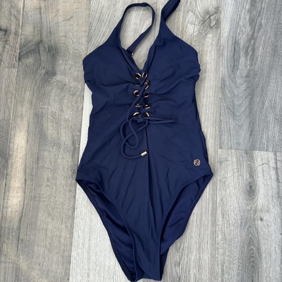 F&F Women's Navy and Blue Swimsuit-one-piece - Picture 1 of 3